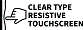 Pantalla táctil Clear Type Resistive